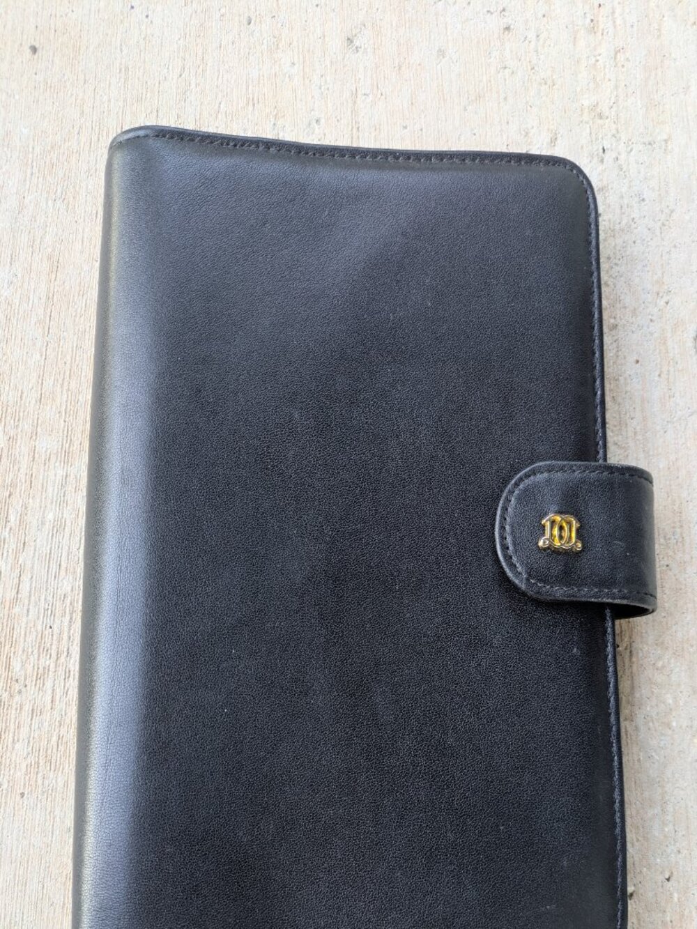 Day Designer A5 Black Vegan Leather Refillable Ring Binder